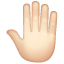 Raised Back of Hand: Light Skin Tone, the previous design