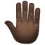 Raised Back of Hand: Dark Skin Tone, the previous design