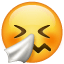Sneezing Face, the previous design