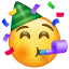 partying face — WhatsApp