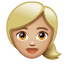 Woman: Medium-Light Skin Tone, Blond Hair, the design in this release