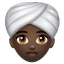 Woman Wearing Turban: Dark Skin Tone, the design in this release