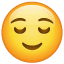 Relieved Face as drawn by WhatsApp in 2.19.175
