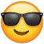 Smiling Face with Sunglasses, the previous design