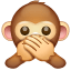 Speak-No-Evil Monkey as drawn by WhatsApp in 2.19.175