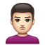 Man Pouting: Light Skin Tone, the design in this release