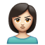 Person Pouting: Light Skin Tone, the design in this release