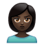 Woman Pouting: Dark Skin Tone, the design in this release