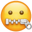Zipper-Mouth Face, the previous design