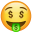 Money-Mouth Face, the previous design