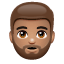 Person: Medium Skin Tone, Beard, the design in this release