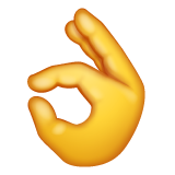 OK Hand as drawn by WhatsApp in 2.19.244