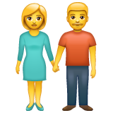 Woman and Man Holding Hands, the previous design