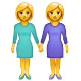 Women Holding Hands, the previous design