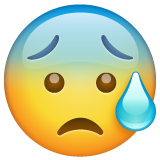Anxious Face with Sweat, the design in this release