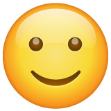 Slightly Smiling Face as drawn by WhatsApp in 2.19.352