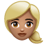Woman: Medium Skin Tone, Blond Hair, the previous design