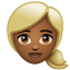 Woman: Medium-Dark Skin Tone, Blond Hair, the previous design