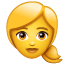 Woman: Blond Hair, the previous design
