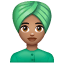 Woman Wearing Turban: Medium Skin Tone, the previous design