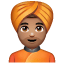 Person Wearing Turban: Medium Skin Tone, the previous design
