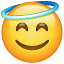 天使の輪がついた笑顔 as drawn by WhatsApp in 2.19.62