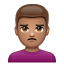 Man Pouting: Medium Skin Tone, the previous design
