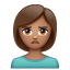 Person Pouting: Medium Skin Tone, the previous design