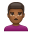 Man Pouting: Medium-Dark Skin Tone, the previous design