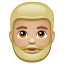 Person: Medium-Light Skin Tone, Beard, the previous design