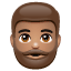 Person: Medium Skin Tone, Beard, the previous design