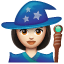 Woman Mage: Light Skin Tone, the previous design