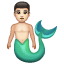 Merman: Light Skin Tone, the previous design