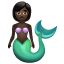 Merperson: Dark Skin Tone, the previous design