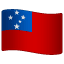 Flag: Samoa as drawn by WhatsApp in 2.19.7