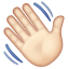 Waving Hand: Light Skin Tone, the design in this release