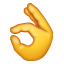 OK Hand as drawn by WhatsApp in 2.19.7