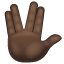 Vulcan Salute: Dark Skin Tone, the design in this release