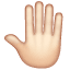Raised Back of Hand: Light Skin Tone, the design in this release