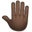 Raised Back of Hand: Dark Skin Tone, the design in this release