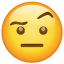 Face with Raised Eyebrow, the design in this release