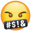 Face with Symbols on Mouth, the design in this release