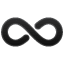 Simbolo Dell’infinito as drawn by WhatsApp in 2.19.7