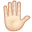 Raised Hand: Light Skin Tone, the design in this release