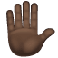 Raised Hand: Dark Skin Tone, the design in this release