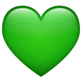 Green Heart as drawn by WhatsApp in 2.21.16.20