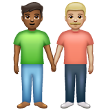 Men Holding Hands: Medium-Dark Skin Tone, Medium-Light Skin Tone, the previous design