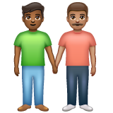 Men Holding Hands: Medium-Dark Skin Tone, Medium Skin Tone, the previous design
