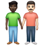 Men Holding Hands: Dark Skin Tone, Light Skin Tone, the previous design