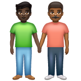 Men Holding Hands: Dark Skin Tone, Medium-Dark Skin Tone, the previous design